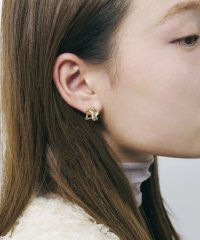 GOLDY/ゴールディ GOLDY クリア × メタル ミニマム スター ピアス 1250106/508205667