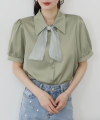 BLUEEAST/ブルーイースト BLUEEAST 半袖パールデザインブラウス/508210743