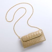 HALEINE/アレンヌ HALEINE [HALEINE]クロコダイル お財布&スマホ ショルダーバッグ/508210766