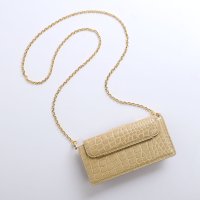 HALEINE/アレンヌ HALEINE [HALEINE]クロコダイル お財布&スマホ ショルダーバッグ/508210766