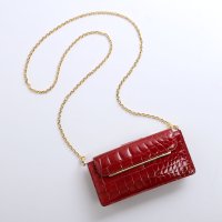HALEINE/アレンヌ HALEINE [HALEINE]クロコダイル お財布&スマホ ショルダーバッグ/508210766