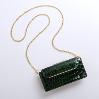 HALEINE/アレンヌ HALEINE [HALEINE]クロコダイル お財布&スマホ ショルダーバッグ/508210766