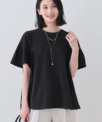 INDIVI/【洗える／体型カバー】凹凸素材フレアデザイントップス/508210769