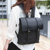 HALEINE/アレンヌ HALEINE [HALEINE]キャンバス生地×ヌメ革リュックサック/508210791
