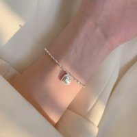 Forcement/フォースメント Forcement 手元に大人可愛い米粒チェーンハートモチーフブレスレット/508211039