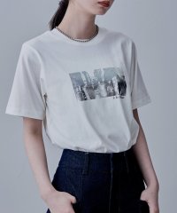 etoll./エトル etoll. シルバー箔プリントTシャツ/508211079