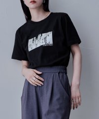 etoll./エトル etoll. シルバー箔プリントTシャツ/508211079