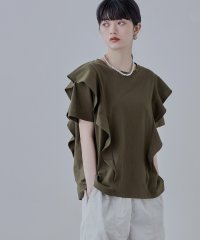 etoll./エトル etoll. ラッフルコットンTシャツ/508211082