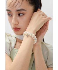 niana/ニアナ niana 2wayパールブレスレット ヘアゴム ヘアアクセサリー バングル 結婚式 二次会 同窓会 成人式 パーティー お呼ばれ オケージョン/508211086