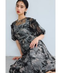 niana/ニアナ niana パフスリーブエンブロイダリードレス 結婚式 二次会 成人式 同窓会 パーティードレス オケージョンドレス お呼ばれワンピース/508211087