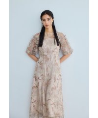niana/ニアナ niana パフスリーブエンブロイダリードレス 結婚式 二次会 成人式 同窓会 パーティードレス オケージョンドレス お呼ばれワンピース/508211087