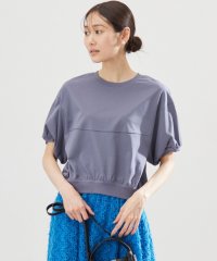 KUMIKYOKU（LARGE SIZE）/【WEB限定・接触冷感・UVケア】クールプレーティング天竺スエットライク カットソー/508211981