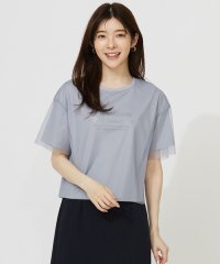 anySiS/【洗える】シアーチュールロゴ Tシャツ/508211982
