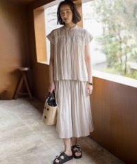 KUMIKYOKU（LARGE SIZE）/【春夏のNEWカラー登場】ギャザーライトデシン パンツ/508211999