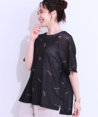 SHOO・LA・RUE Cutie Blonde/キューティーブロンド Cutie Blonde シアーラグランプリントTEE/508212000