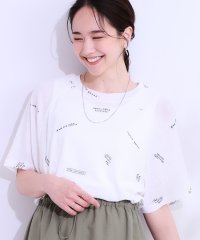 SHOO・LA・RUE Cutie Blonde/キューティーブロンド Cutie Blonde シアーラグランプリントTEE/508212000