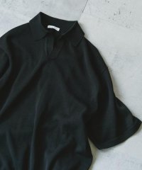 URBAN RESEARCH DOORS/リネン混ハイゲージ スキッパーニットポロシャツ/508212110