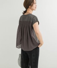 URBAN RESEARCH DOORS/シャーリング布帛ドッキングカットソー/508212115