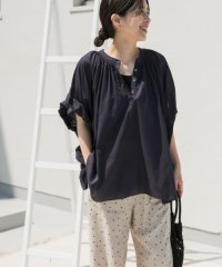 URBAN RESEARCH DOORS/コットンボイルロールアップスリーブブラウス/508212118