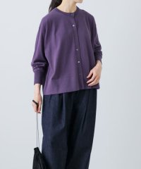 KAGURE/ハイゲージコットンクルーネックカーディガン/508212127