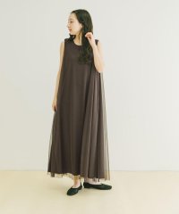ITEMS URBAN RESEARCH/チュールレイヤードワンピース/508212147