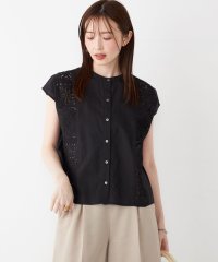 SHIPS Colors WOMEN/SHIPS Colors:〈洗濯機可能〉コットン 幾何 レース コンビ シャツ/508212185