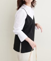 NICE CLAUP/OLIVE des OLIVE OUTLET/【natural couture】バック釦スタンドカラーシャツ/508212204