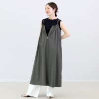 Aletta vita/アレッタ ヴィータ Aletta vita フロントジップ後ろリボンキャミワンピース/508212330