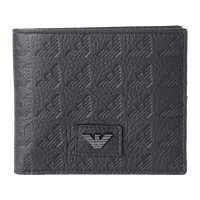 EMPORIO ARMANI/エンポリオ アルマーニ EMPORIO ARMANI 2つ折り財布 エンポリオアルマーニ ALL OVER EMBOSSED EAGLE COIN POCKET/508212389