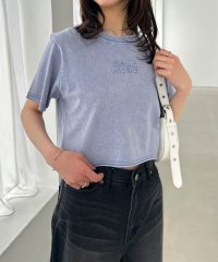 and　Me.../アンドミー andme ヴィンテージ加工 ショート丈 ロゴ 半袖 Tシャツ/508212487
