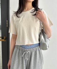 and　Me.../アンドミー andme ヴィンテージ加工 ショート丈 ロゴ 半袖 Tシャツ/508212487