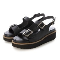 BARCLAY/バークレー BARCLAY 【本革 / 日本製】 厚底軽量ソール 甲ダブルストラップ バックバンドサンダル/508212523
