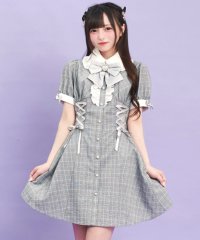 Secret Honey/シークレットハニー Secret Honey ウエストレースアップ半袖ワンピース/508212593