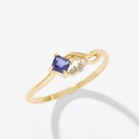 L&Co./エルアンドコー L&Co. K10リング(アイオライト/ダイヤモンド0.03ct)/508212616