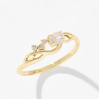 L&Co./エルアンドコー L&Co. K10リング(ローズクォーツ/ダイヤモンド0.03ct)/508212617