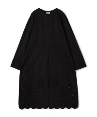 DES PRES/カットワークエンブロイダリー クルーネックシャツワンピース/508212695