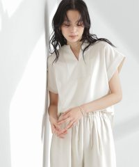 NANO universe/メランジドライ スキッパータックブラウス(セットアップ可)/507877908