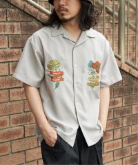 VENCE　EXCHANGE/フラワー刺繍半袖シャツ/508069989