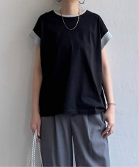 LBC/ラメ袖フレンチTシャツ/508125656