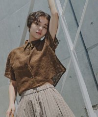 N Natural Beauty Basic/クロップドレースシャツ/508135409