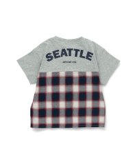 branshes/異素材切り替え半袖Tシャツ/508213150