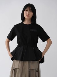 LASUD/ラシュッド LASUD ペプラムデザインカットソー/508213303