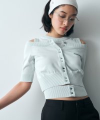  ＣＯＤＥ　Ａ/design knit short cardigan/508213501