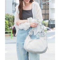 Honeys/ハニーズ Honeys シアーギャザーショルダー ショルダーバッグ バッグ 鞄 2way ギャザーショルダー ショルダー2Way ドロスト リボン レディース/508213595