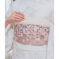 Honeys/ハニーズ Honeys 浴衣飾り帯紐 和小物 浴衣用 ゆかた用 飾り帯紐 浴衣飾り紐 古風 レトロ パールビーズ 花モチーフ 結ぶ キュート ガーリー 夏 白 /508213596