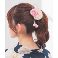 Honeys/ハニーズ Honeys 浴衣髪飾り（ダリアしだれ藤） 和小物 髪飾り 浴衣用髪飾り ダリアしだれ藤 花 ヘアクリップ キュート ガーリー 夏 ゆかた 浴衣用 レ/508213607