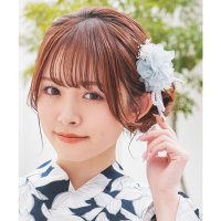 Honeys/ハニーズ Honeys 浴衣髪飾り（リボンセット） 和小物 髪飾り 浴衣用髪飾り リボンセット 花 ヘアクリップ キュート ガーリー 夏 白 ゆかた 浴衣用 レ/508213609