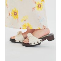 Honeys/ハニーズ Honeys リボン浴衣下駄 和小物 浴衣用 ゆかた用 下駄 サンダル 桐 リボン 古風 レトロ ジャカード素材 夏 白 黒 浴衣用下駄 浴衣下駄 レ/508213617