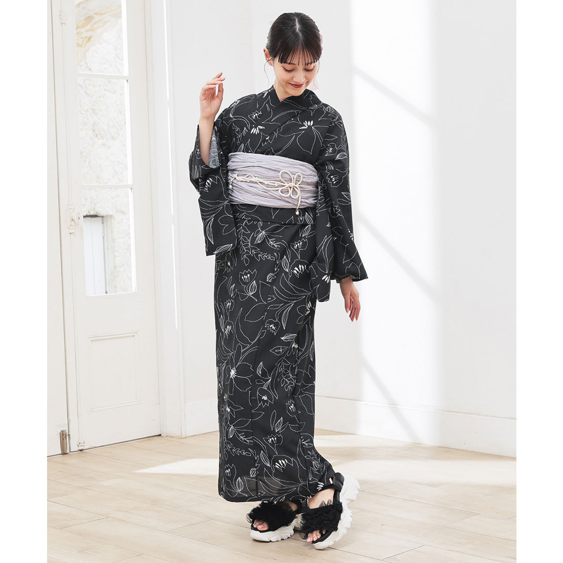 【Honeys セパレート浴衣 アイボリー】新品未開封 セパレート浴衣（ワンピースタイプ）: 浴衣｜ハニーズ公式通販