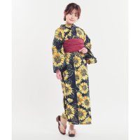 Honeys/ハニーズ Honeys セパレート浴衣 浴衣 ゆかた セット セパレート スカート 2025浴衣 花柄 レトロ セパレート 巻きスカート プリーツ加工 簡単着付/508213622
